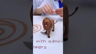 A Story Of Lion{2} ~ mini wood toy-woodworking art skill /wood / hand crafts/ #shorts #hypergenix