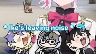 Ike's cute noises when he leaves VC [ Ike Eveland ]