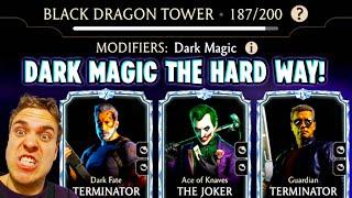 MK Mobile. How NOT TO Beat Dark Magic Battles. This Was Painful...