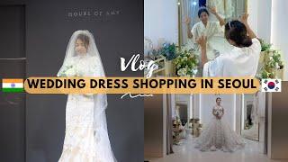 Looking for my wedding dress in Seoul | Fall 2022 Wedding #koreanindiancouple