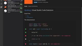 Run javascript code into terminal of visual studio code