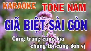 Giã Biệt Sài Gòn Karaoke Tone Nam Nhạc Sống - Phối Mới Dễ Hát - Nhật Nguyễn