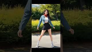 [AI] AI로 만든 반실사 틱톡 아디아디 첼린지 컨셉 [A semi-realistic a retro dance, 복고댄스, Aiphoto, Aiart, AILOOKBOOK]