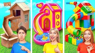 One Colored House Rich vs Broke vs Giga Rich | Crazy Challenge by Multi DO Smile