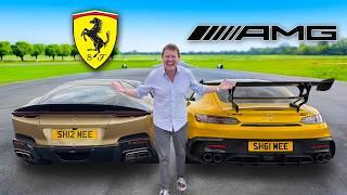 DRAG RACE: Ferrari 12CIlindri vs AMG GT Black Series