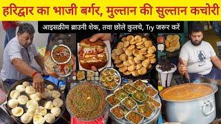 Haridwar Bhaji Burger, Chole Kulche, Multani Kachori, Brownie Shake & More || Delhi Street Food