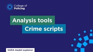 Crime scripts | Video explainer 8 | Problem solving with the SARA model