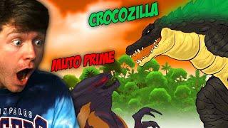 Reacting to CROCOZILLA vs MUTO PRIME the EVOLUTION FIGHT