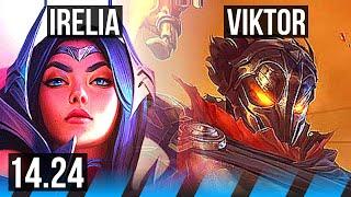 IRELIA vs VIKTOR (MID) | Dominating | KR Challenger | 14.24