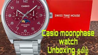 Casio MTP-M300D-4AV Unboxing in தமிழ் | Budget moonphase Watch Review