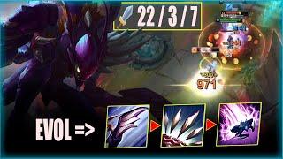 QIUYI KHA'ZIX - THE CRAZIEST KHA'ZIX YOU'VE EVER SEEN (CARRY, 22 KILL) | KHA'ZIX VS NIDALEE