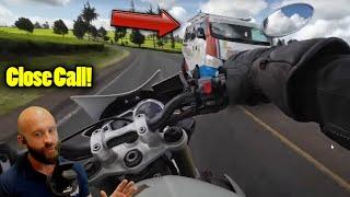 Real Footage of Dangerous Motorcycle Rider Errors and Fixes