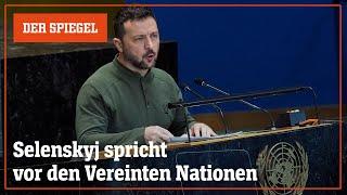 Livestream: Selenskyj spricht bei Uno-Generalversammlung | DER SPIEGEL