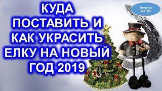 Куда поставить и как украсить елку на Новый 2019 год