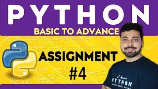 Assignment 4 Strings  Python Tutorial in Hindi