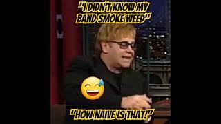 Elton John explains american J vs english J #shorts #eltonjohn #weed