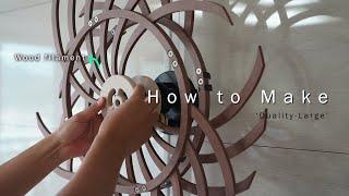 Making DIY Wall Art. Craft with 3D Printer! (Duality-L, Kinetic Art)