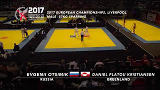 Evgenii Otsimik (RUS) v Daniel Platou Kristiansen (GR) - Male -57kg Sparring