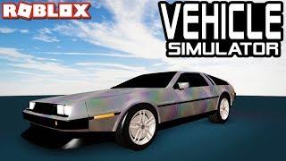 New DMC DELOREAN in VEHICLE SIMULATOR!! (Roblox)