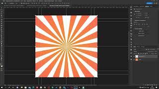 Как сделать лучи из центра в программе Фотошоп