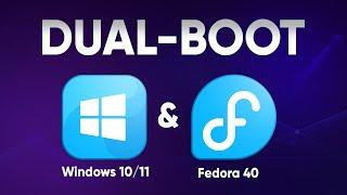 Install FEDORA 40 Dual Boot With Windows.