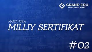 Milliy sertifikat savollari 02