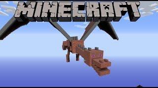 Minecraft: TNT VS A HUGE ENDER DRAGON! - Build Creation - Map