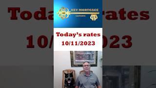 Today's Mortgage Interest Rates on 10.11.2023