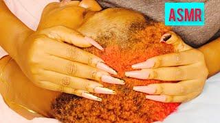 DETAILED ASMR SCALP SCRATCH WITH THE LONGEST FINGERNAILS || SUPER SATISFYING TINGLES