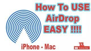 How to use AIRDROP very easy iPhone to Mac tutorial | by TutoTech