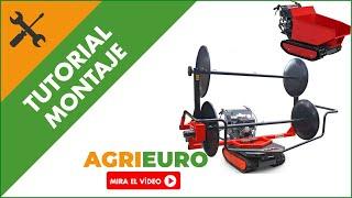 Montaje Enrollador de mantos para aceitunas sobre motocarretilla Zanon AVR-250 Dumper - Motor 9 HP