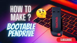 How To Make Bootable USB/Pendrive  For Windows 10 (Very Easy) (HINDI) #Bootable_Pendrive #USB_Flash