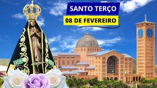 SANTO TERÇO DE APARECIDA DE HOJE - 08/02/2025 | MISTÉRIOS GOZOSOS | SÁBADO DEDICADO A VIRGEM MARIA!