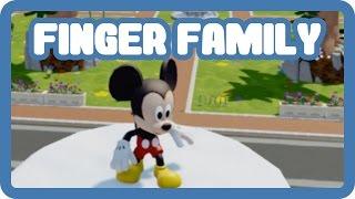 Disney's Mickey Mouse Explores ToonTown - Finger Family Daddy Finger Nursery Rhymes