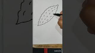 easy drawing of bitter gourd