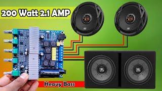 Aiyima B2D932 - TPA3116 Class D 200 Watt 2.1 Powerful Amplifier