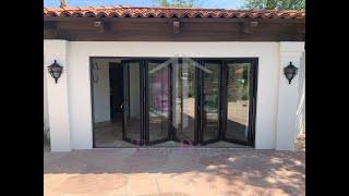 TEZA DOORS | TEZA BIFOLD DOOR 144 in X 80 in - 5 PANELS FOLD TO THE RIGHT