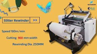 Thermal Paper Roll Slitter Rewinder--250mm dia. big finished roll