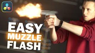 Realistic Muzzle Flash in Davinci Resolve 17+