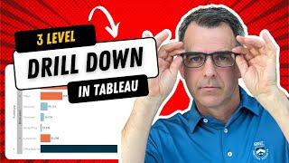 #Tableau - 3 Level Bar Chart Drill Down