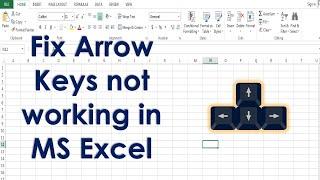 How to fix arrow keys not working in excel