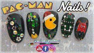 ️ PAC MAN Nail Art - El Arte En Tu Manos | #HandpaintedNails | #MAENAILDESIGNS