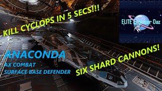 Anaconda - Surface Base Defender - AX Build - Elite Dangerous