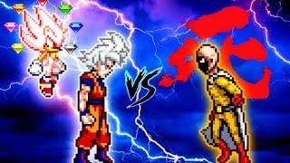 Sonic Chaos OP (all form) & Goku DBS V3.5 OP (all form) VS Accurate Saitama in Jump Force Mugen