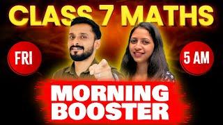 Class 7 Maths christmas Exam | Morning Booster | Exam Winner Class 7