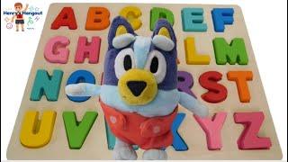 Bluey ABCs, Learn the Alphabet with Bluey! ABC Puzzle, Kindergarten Letters, Preschool ABC & Colors