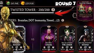 Got Two Diamond character Rewards | Fatal Twisted Tower Boss Battle 200 & 180 Gameplay MK Mobile