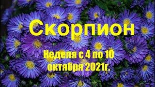 Скорпион. Таро-прогноз на неделю с 4 по 10 октября 2021 года.