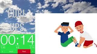 4 Minute Exercise for Elementary PE // Fitness Tabata Workout #3 (Music: Dizaro - To U)