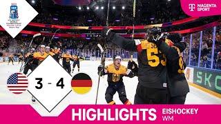 USA - Deutschland | Highlights IIHF Eishockey-WM 2023